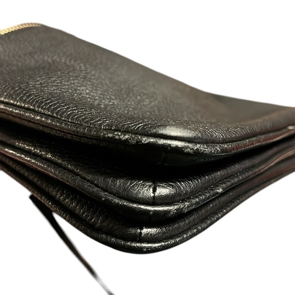 Kate Spade Black Pebbled Leather Triple Gusset Crossbody Bag - Picture 5 of 15